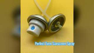 Best Sunscreen Aerosol Valve for Uniform 360 Spray