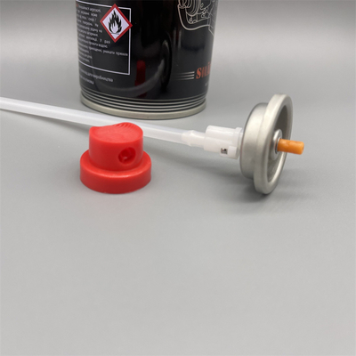 Beli 360 Degree Direction Aerosol Valves With Actuator for lubricant Aerosol Tin Cans pembuatan online