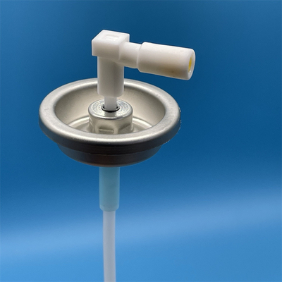 Beli One Inch Metered Aerosol Valve with Sliver Color and plastis stem tinplate Mounting Cup pembuatan online