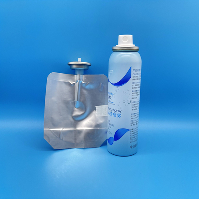 Kosmetik Tas Perak Elegant Pada Katup + Katup Aerosol Berkinerja Tinggi + Konstruksi Kuat