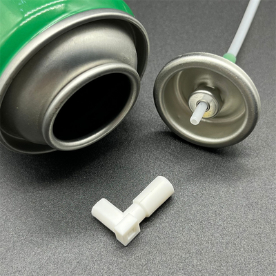 1 Inch Metered Valve Aerosol Dengan L Shape Actuator Precision Control Valve Untuk Air Fresheners awet Dan Dapat Diandalkan