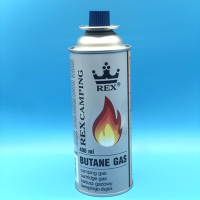 Silinder Gas Butana 65mm untuk Penggunaan Industri Kaleng Timah Dinding Tepat yang Kuat dan Dapat Diandalkan