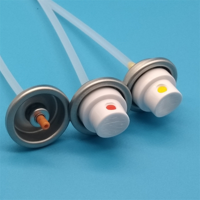 Satu Inch Tinplate/aluminium Aerosol Spray Valve Untuk Rambut Sheen Spray Formulasi