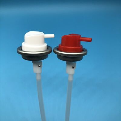 360 derajat Aerosol Valve Actuator untuk pemeliharaan industri Sistem semprotan semua sudut untuk pelumas dan pembersih