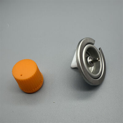 Katup dan tutup merah untuk Butane Gas Aerosol Can Aerosol Spray Valve Actuator