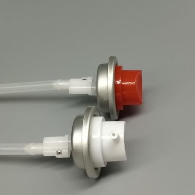 Katup aerosol 360 derajat yang diukur presisi dengan aktuator untuk pembersihan elektronik dan pemeliharaan peralatan sensitif dengan dispenser aman statis