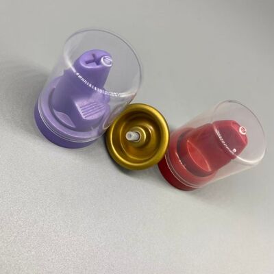 Katup Aluminium terbalik untuk Mousse Rambut dengan Dispensing 360 derajat dan Kompatibilitas Bag-on-Valve