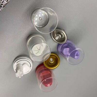 Professional Inverted Aluminium Aerosol Valve untuk 360° Dispensing Hair Mousse dengan desain tahan korosi dan Bag-on-Valve Ready