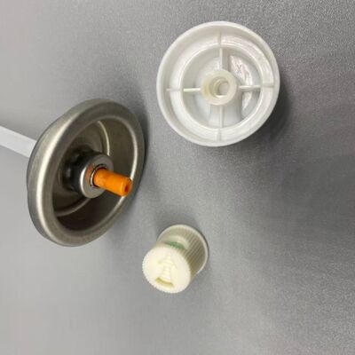 Klep lem rambut dengan viskositas tinggi dengan nozzle anti-penyekatan dan klep semprotan aerosol tahan kimia