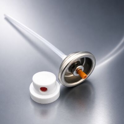 Dense Foam Output Foam Aerosol Valve with Protective Cap for Vertical Surface Application
